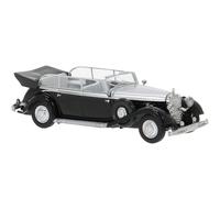 Brekina 21059 Mercedes 770 K, Nero / Argento, 1938, H0, Nuovo 2025