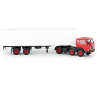 BREKINA 58500 Fiat 690T trattore stradale ROSSO con semirimorchio bianco 2 assi