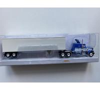 Brekina 85716 Peterbilt 359 - Set di valigie, colore: blu/bianco, 1973 1:87 (H0)