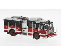 Brekina PCX870846 - 1/87 Seagrave Attacker, Rosso/Nero, 2013 - Nuovo