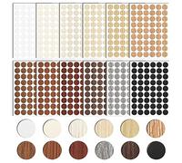 Brelet 648 Pezzi Tappi Coprivite Adesivi, 12 Colori, Coperchio Foro Vite Ø 21 mm Autoadesivi per Armadi, Scrivanie, Mobili