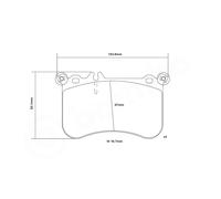 BREMBO 07.B314.94 Kit pastiglie freno per elevate prestazioni per BRABUS,MERCEDE
