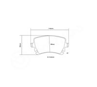BREMBO 07.B315.00 Kit pastiglie freno per elevate prestazioni per AUDI,AUDI (FAW
