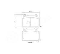 BREMBO 07.B315.11 Kit pastiglie freno per elevate prestazioni per MITSUBISHI