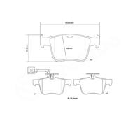 BREMBO 07.B315.93 Kit pastiglie freno per elevate prestazioni per AUDI
