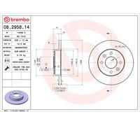 BREMBO 08.2958.14 Discofreno RENAULT DACIA BRAND NEW