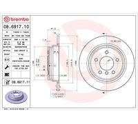 BREMBO 08.6917.11 Discofreno BMW BRAND NEW