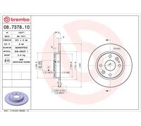BREMBO 08.7378.10 Discofreno MAZDA BRAND NEW