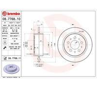 BREMBO 08.7768.10 Disco freno