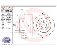 BREMBO 08.8094.30 Discofreno PEUGEOT CITROEN FIAT BRAND NEW