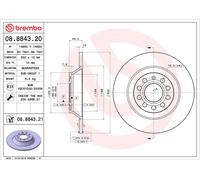 BREMBO 08.8843.21 Discofreno AUDI BRAND NEW