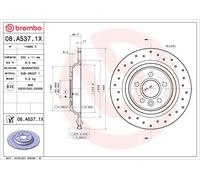 BREMBO 08.A537.1X Discofreno VOLVO BRAND NEW