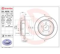 BREMBO 08.A636.11 Discofreno JEEP BRAND NEW
