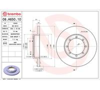 BREMBO 08.A650.10 Discofreno RENAULT OPEL NISSAN BRAND NEW