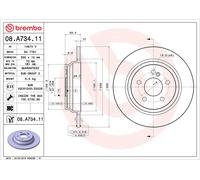 BREMBO 08.A734.11 Discofreno MERCEDES-BENZ BRAND NEW