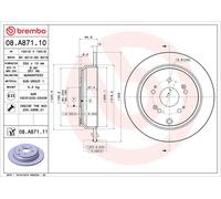 BREMBO 08.A871.11 Discofreno HONDA BRAND NEW