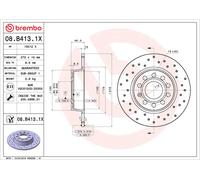 BREMBO 08.B413.1X Discofreno AUDI VW SEAT SKODA BRAND NEW
