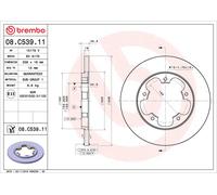 BREMBO 08.C539.11 Discofreno FORD BRAND NEW