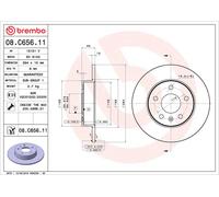 BREMBO 08.C656.11 Discofreno OPEL BRAND NEW