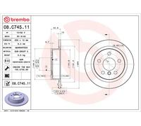 BREMBO 08.C745.11 Discofreno MINI BRAND NEW