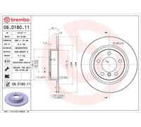 BREMBO 08.D180.11 Discofreno MINI BRAND NEW