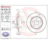 BREMBO 08.N123.11 Discofreno VW FIAT CHRYSLER DODGE BRAND NEW