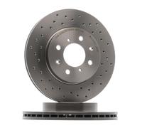 Brembo Xtra 09.5509.1X - Disco Freno Forato Anteriore, Set di 2