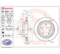 BREMBO 09.6841.11 Discofreno BMW BRAND NEW
