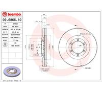 BREMBO 09.6866.10 Disco freno per GREAT WALL,HAVAL,ISUZU,OPEL,VAUXHALL