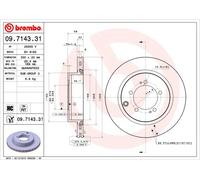 COPPIA DISCHI FRENO POST BREMBO MITSUBISHI CEDIA VII EVO IX 206KW 05>07 09714331