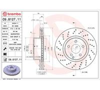 BREMBO 09.8127.11 Discofreno MERCEDES-BENZ BRAND NEW