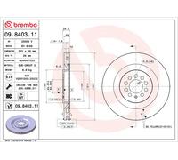 BREMBO 09.8403.11 Discofreno SEAT BRAND NEW