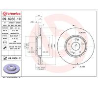 BREMBO 09.8936.11 Discofreno RENAULT BRAND NEW