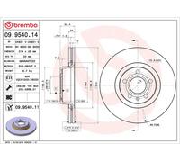 BREMBO 09.9540.11 Discofreno AUDI BRAND NEW