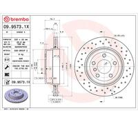 BREMBO 09.9573.1X Discofreno BMW BRAND NEW