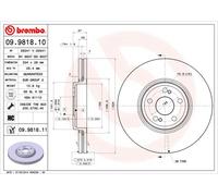 BREMBO 09.9818.11 Disco freno