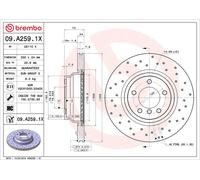 BREMBO 09.A259.1X Discofreno BMW BRAND NEW