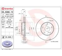 BREMBO 09.A386.11 Discofreno TOYOTA LEXUS BRAND NEW