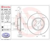 BREMBO 09.A402.11 Discofreno CHRYSLER DODGE BRAND NEW