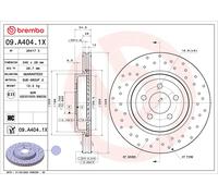 BREMBO 09.A404.1X Disco freno per CHRYSLER,DODGE,LANCIA