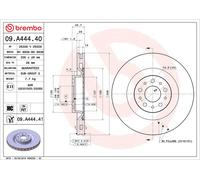 BREMBO 09.A444.41 Discofreno OPEL FIAT BRAND NEW