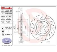 Disco freno BREMBO 09A44821 anteriore, ventilato, altamente carbonizzato, 1 Pezzo