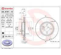 BREMBO 09.A761.11 Discofreno MINI BRAND NEW