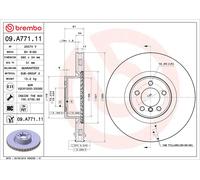 BREMBO 09.A771.11 Discofreno LAND ROVER BRAND NEW