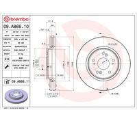 BREMBO 09.A866.11 Discofreno HONDA BRAND NEW