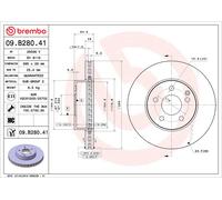 BREMBO 09.B280.41 Discofreno MERCEDES-BENZ BRAND NEW