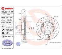 BREMBO 09.B343.4X Disco freno per MERCEDES-BENZ