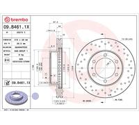 BREMBO 09.B461.1X Disco freno