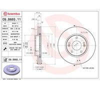 BREMBO 09.B665.11 Disco freno per HYUNDAI (BEIJING),KIA,KIA (DYK),NAZA