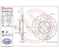 BREMBO 09.B754.21 Discofreno MINI BRAND NEW